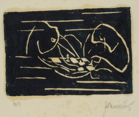 Gra w szachy. J. Panieński 1919