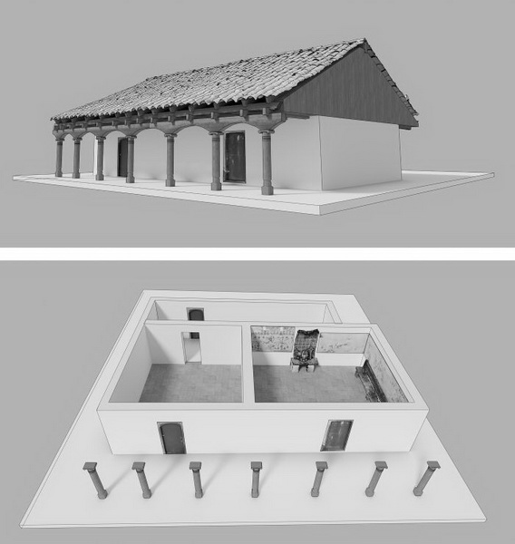 Dzięki skanowaniu 3D w Chajul udało się zadokumentować malowiadła i wykonać cyfrową rekonstrukcję domostw, il. Bolesław Zych i Wiesław Koszkul. 