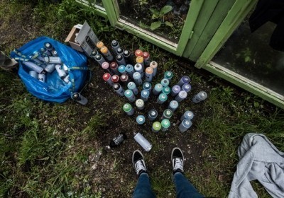 streetart w stoczni