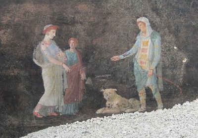 sala bankietowa odkryta w pompejach